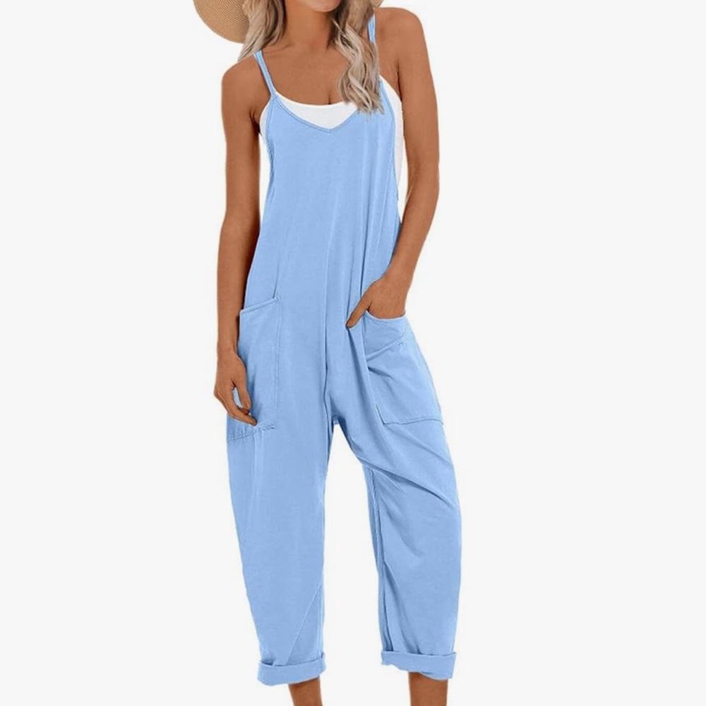 Women's Light Blue Jumpsuit